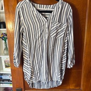 Striped Gray Women's Top